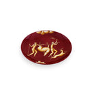 Ginori 1735 Arte di Gio Ponti La Venatoria Plate, Trasporto del Daino Red, view 2