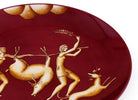 Ginori 1735 Arte di Gio Ponti La Venatoria Plate, Trasporto del Daino Red, view 3