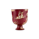Ginori 1735 Arte di Gio Ponti La Venatoria Vase, Trionfo delle Amazzoni e Uccisione del Daino Red, view 2