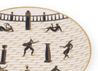 Ginori 1735 Arte di Gio Ponti Passeggiata Archeologica Plate, White, view 3