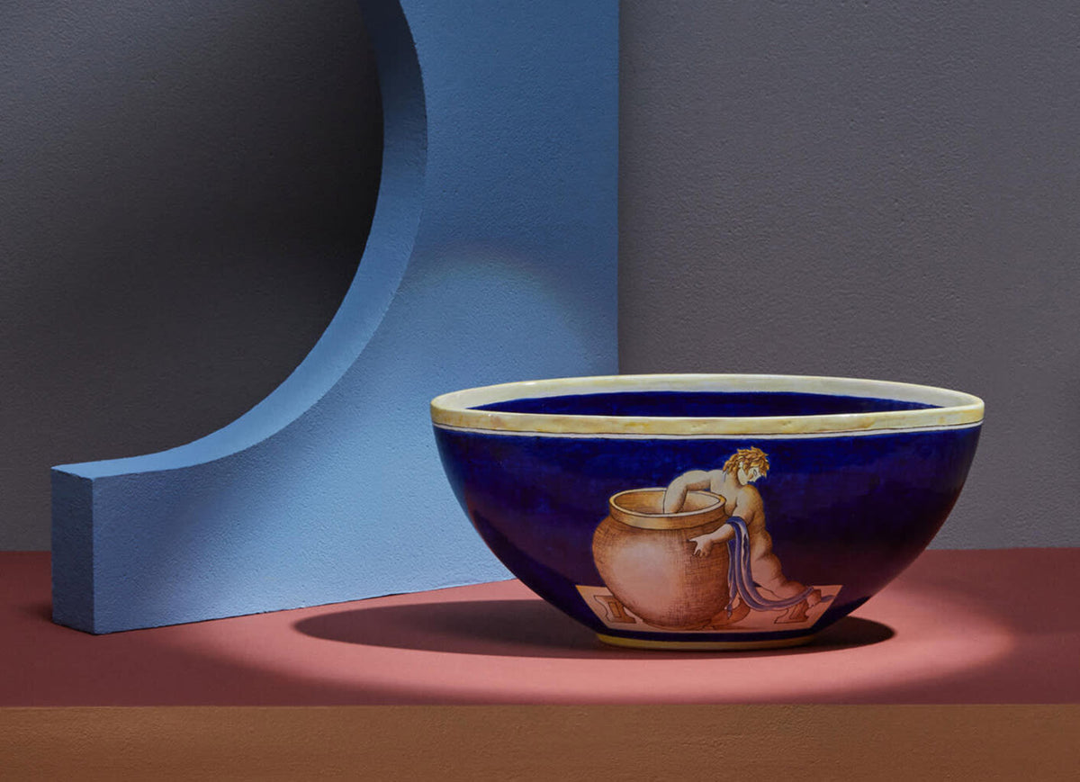 Ginori 1735 Arte di Gio Ponti Putto con Cane Bowl, Conversazione Classica, view 3