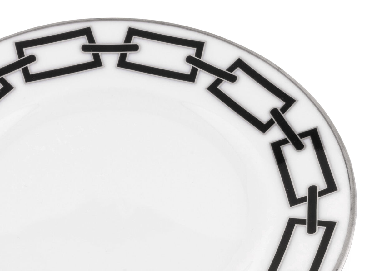 Ginori 1735 Catene Bread Plate, Black, view 3