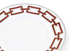 Ginori 1735 Catene Bread Plate, Scarlatto, view 3