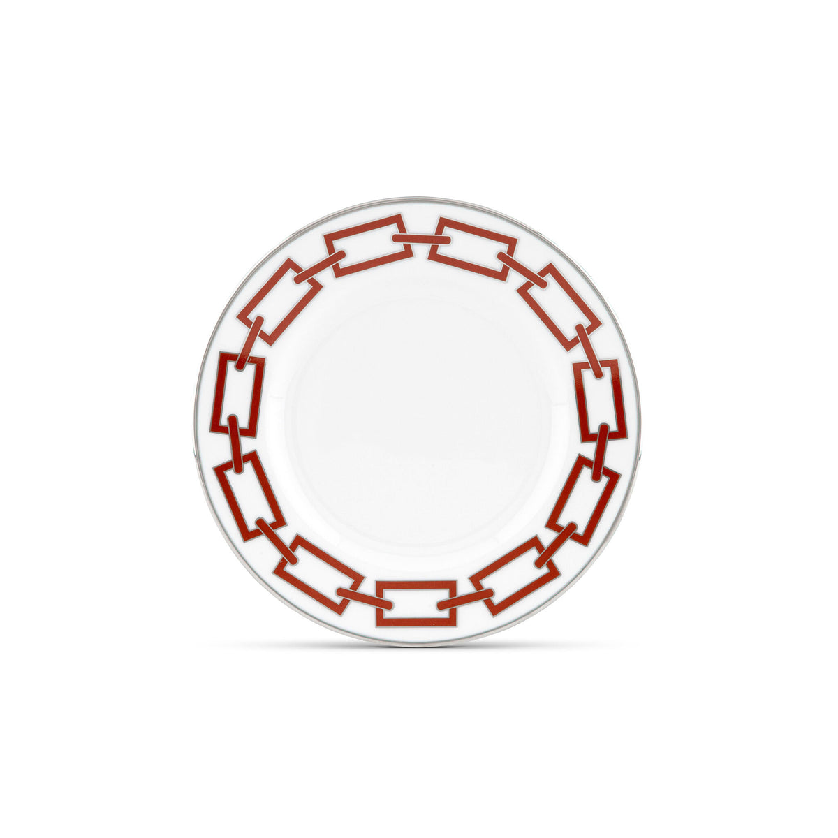 Ginori 1735 Catene Bread Plate, Scarlatto