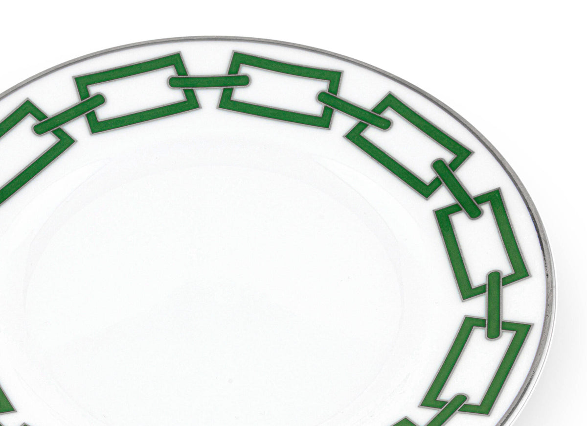 Ginori 1735 Catene Bread Plate, Smeraldo, view 3