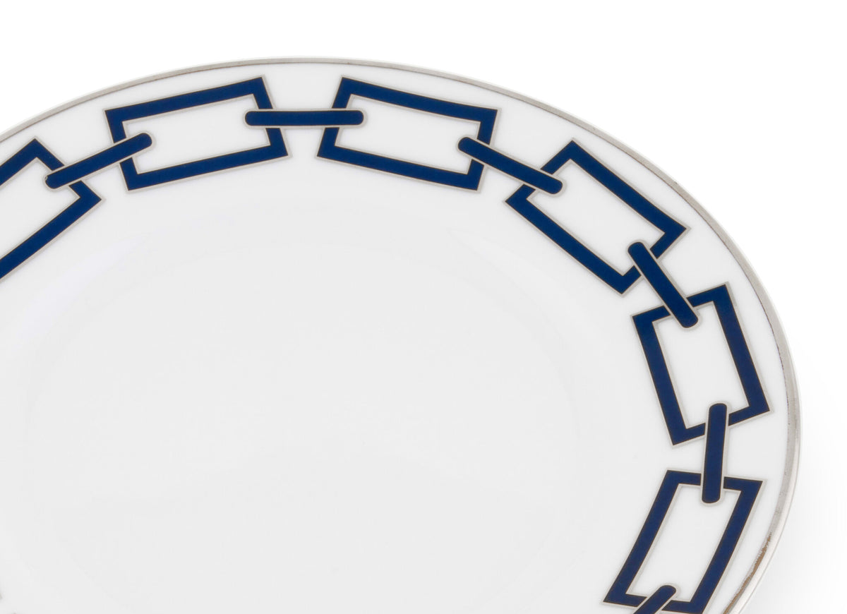 Ginori 1735 Catene Bread Plate, Zaffiro, view 3