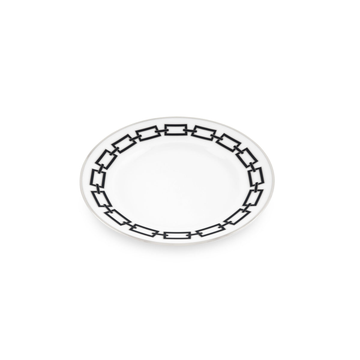 Ginori 1735 Catene Dessert Plate, Black, view 2