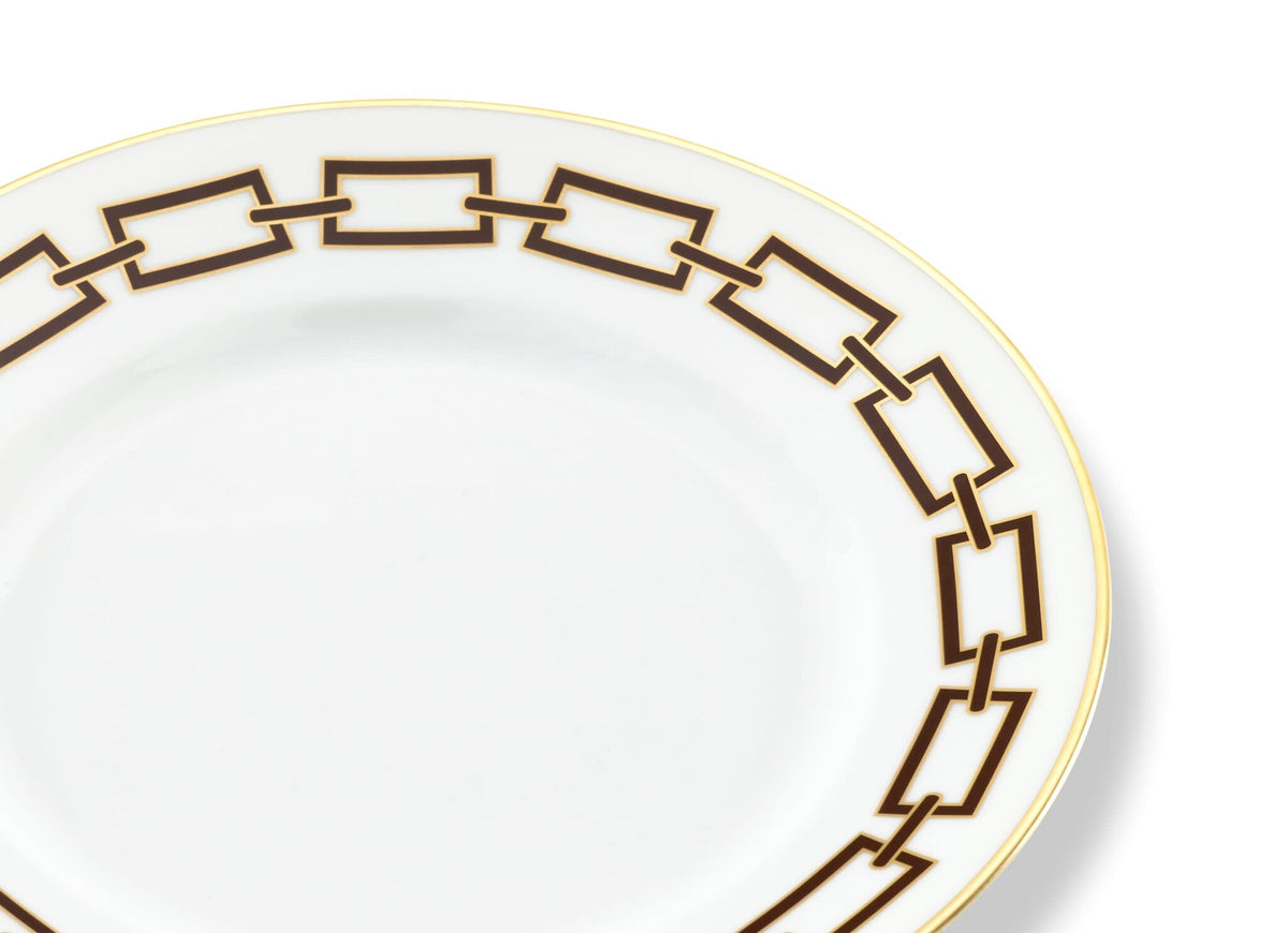 Ginori 1735 Catene Dessert Plate, Ebano, view 3
