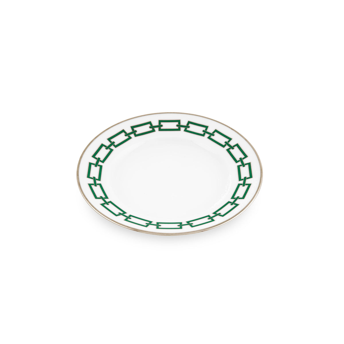 Ginori 1735 Catene Dessert Plate, Smeraldo, view 2