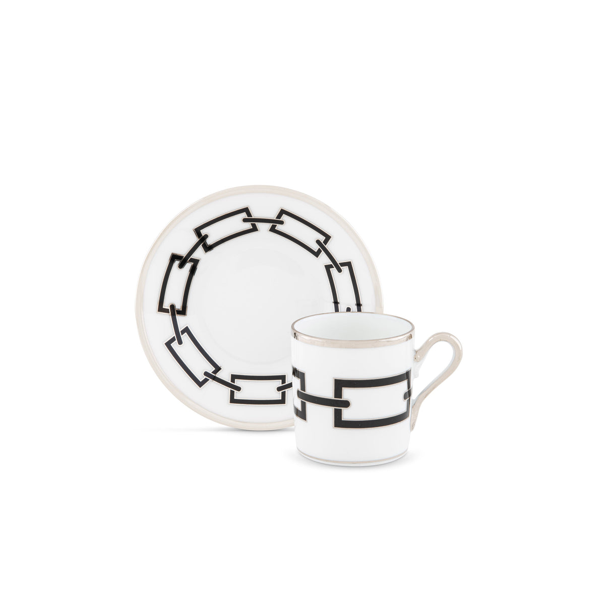 Ginori 1735 Catene Espresso Cup, Black, view 3