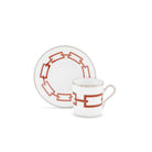 Ginori 1735 Catene Espresso Cup, Scarlatto, view 3