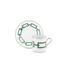 Ginori 1735 Catene Espresso Cup, Smeraldo, view 3