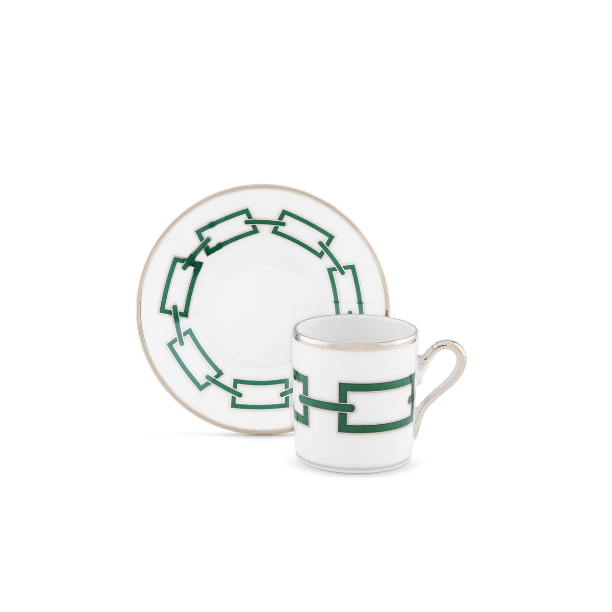 Ginori 1735 Catene Espresso Cup, Smeraldo, view 3