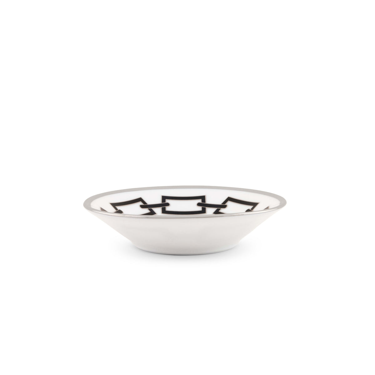 Ginori 1735 Catene Espresso Saucer, Black, view 4