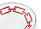 Ginori 1735 Catene Espresso Saucer, Scarlatto, view 3