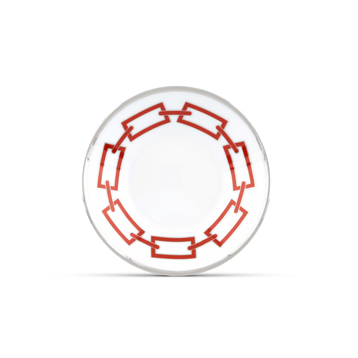 Ginori 1735 Catene Espresso Saucer, Scarlatto
