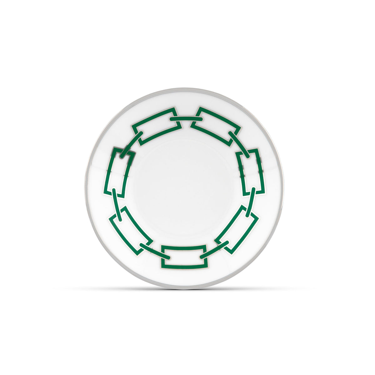 Ginori 1735 Catene Espresso Saucer, Smeraldo