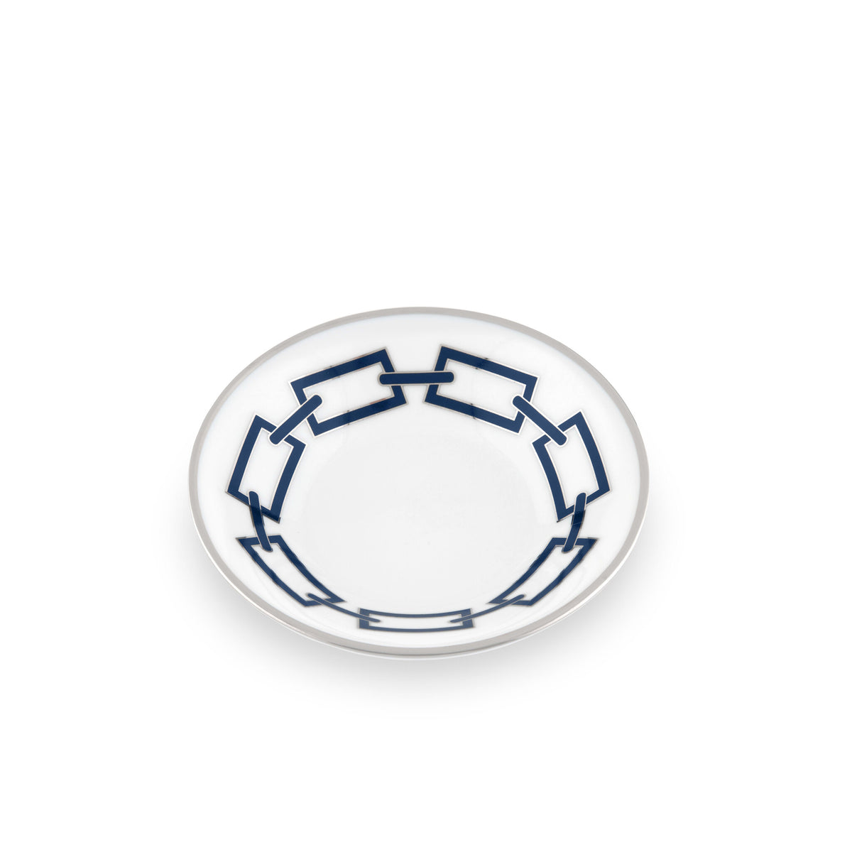 Ginori 1735 Catene Espresso Saucer, Zaffiro, view 2
