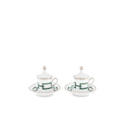 Ginori 1735 Catene Espresso Set for Two, Smeraldo
