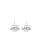 Ginori 1735 Catene Espresso Set for Two, Zaffiro