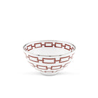Ginori 1735 Catene Gio Ponti Bowl, Scarlatto