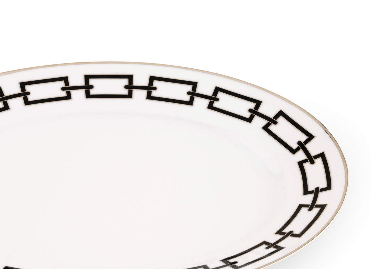 Ginori 1735 Catene Large Oval Platter, Black, view 3