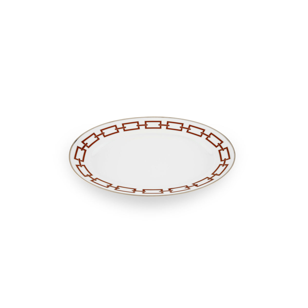 Ginori 1735 Catene Large Oval Platter, Scarlatto, view 2