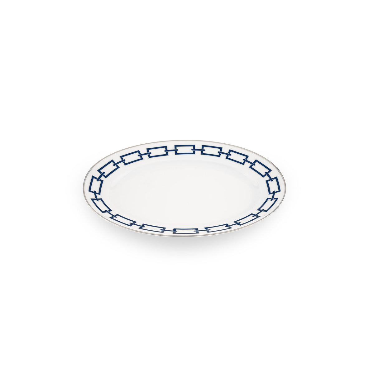 Ginori 1735 Catene Large Oval Platter, Zaffiro, view 2