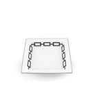 Ginori 1735 Catene Large Square Change Tray, Black, view 2