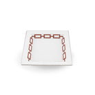 Ginori 1735 Catene Large Square Change Tray, Scarlatto, view 2