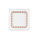 Ginori 1735 Catene Large Square Change Tray, Scarlatto