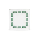 Ginori 1735 Catene Large Square Change Tray, Smeraldo