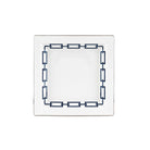 Ginori 1735 Catene Large Square Change Tray, Zaffiro