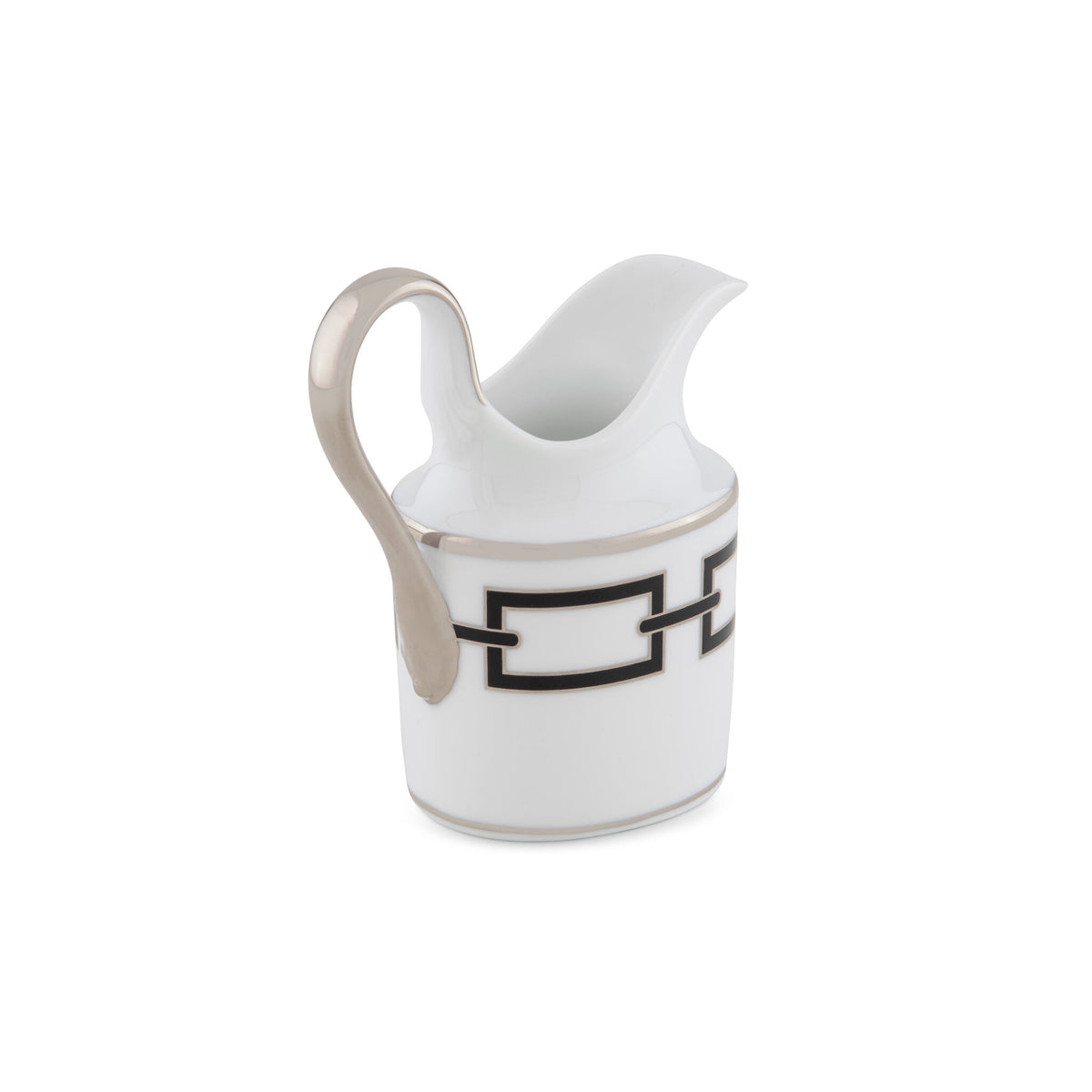Ginori 1735 Catene Milk Pitcher, Black, view 2