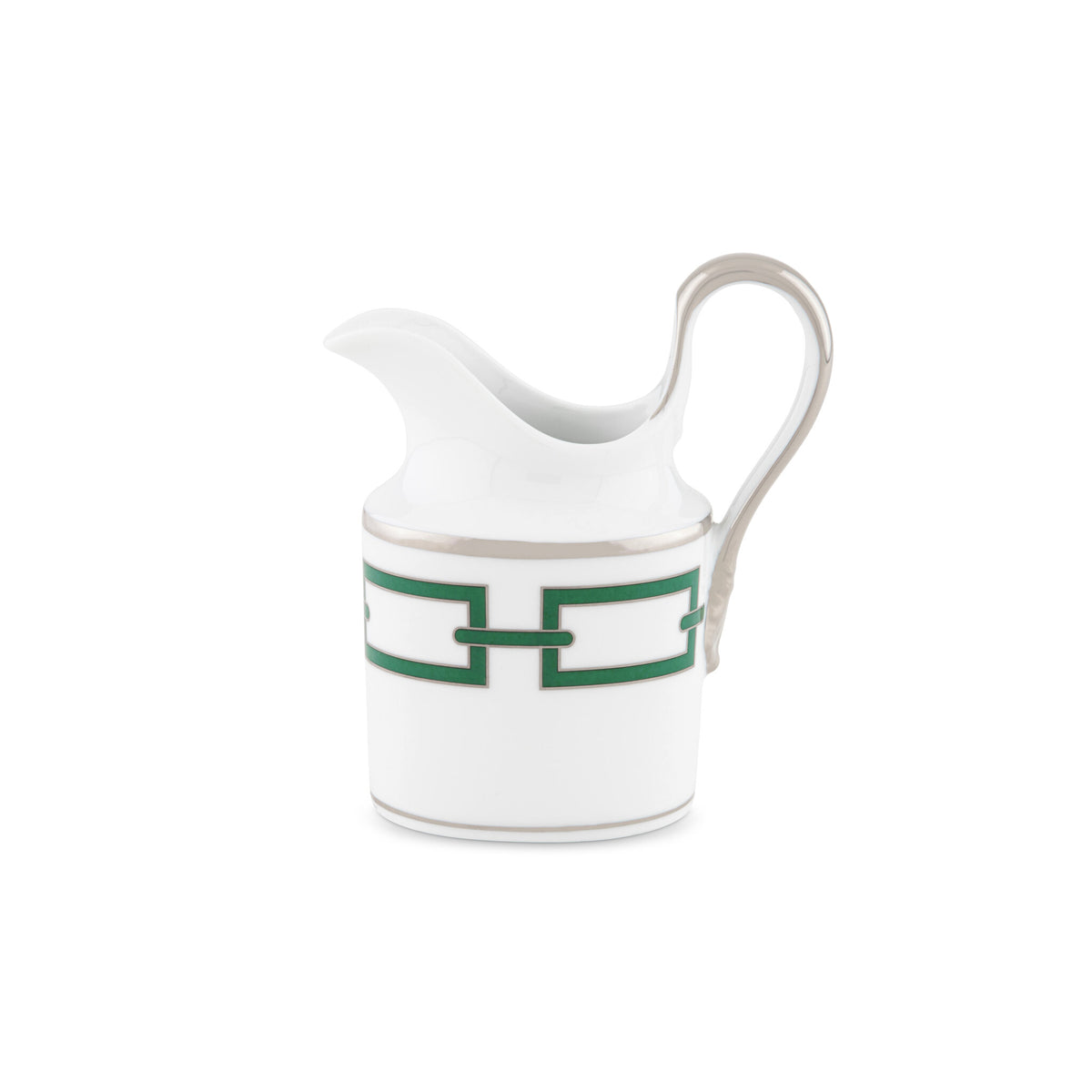Ginori 1735 Catene Milk Pitcher, Smeraldo