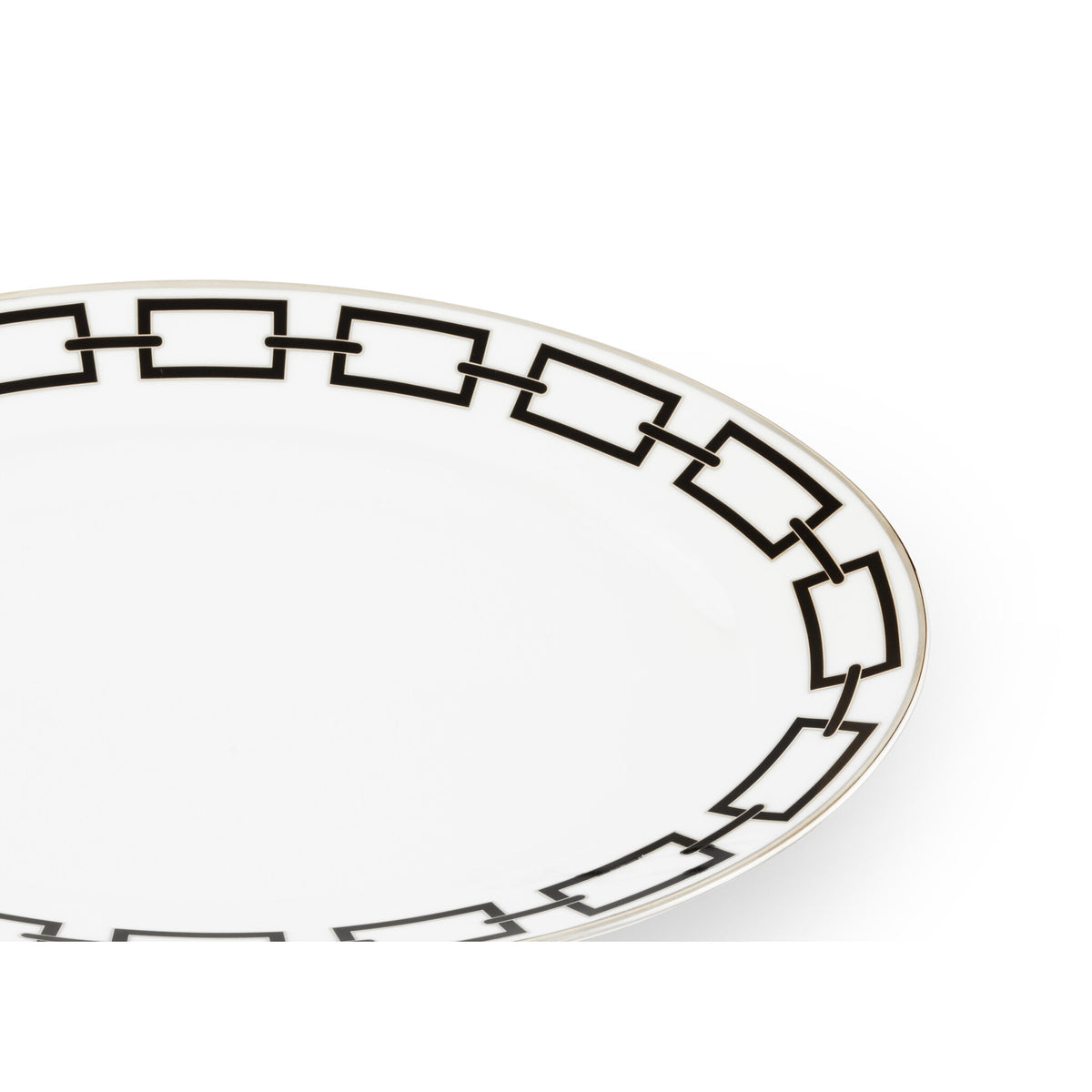 Ginori 1735 Catene Oval Platter, Black, view 3