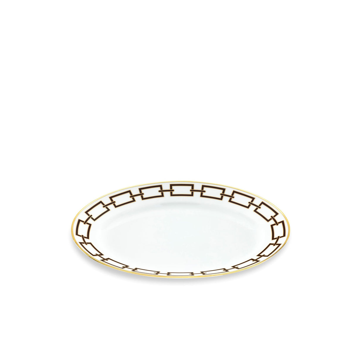Ginori 1735 Catene Oval Platter, Ebano, view 2