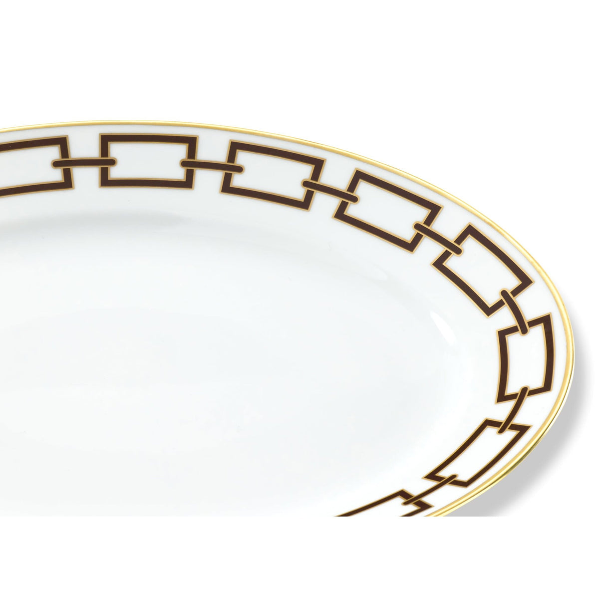 Ginori 1735 Catene Oval Platter, Ebano, view 3