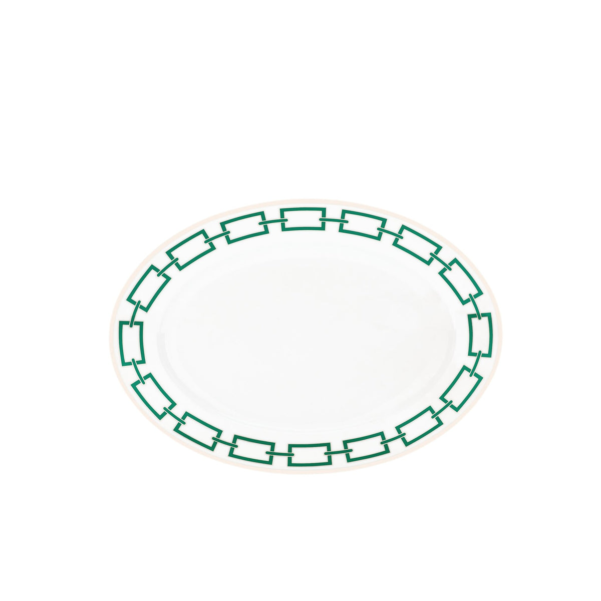 Ginori 1735 Catene Oval Platter, Smeraldo