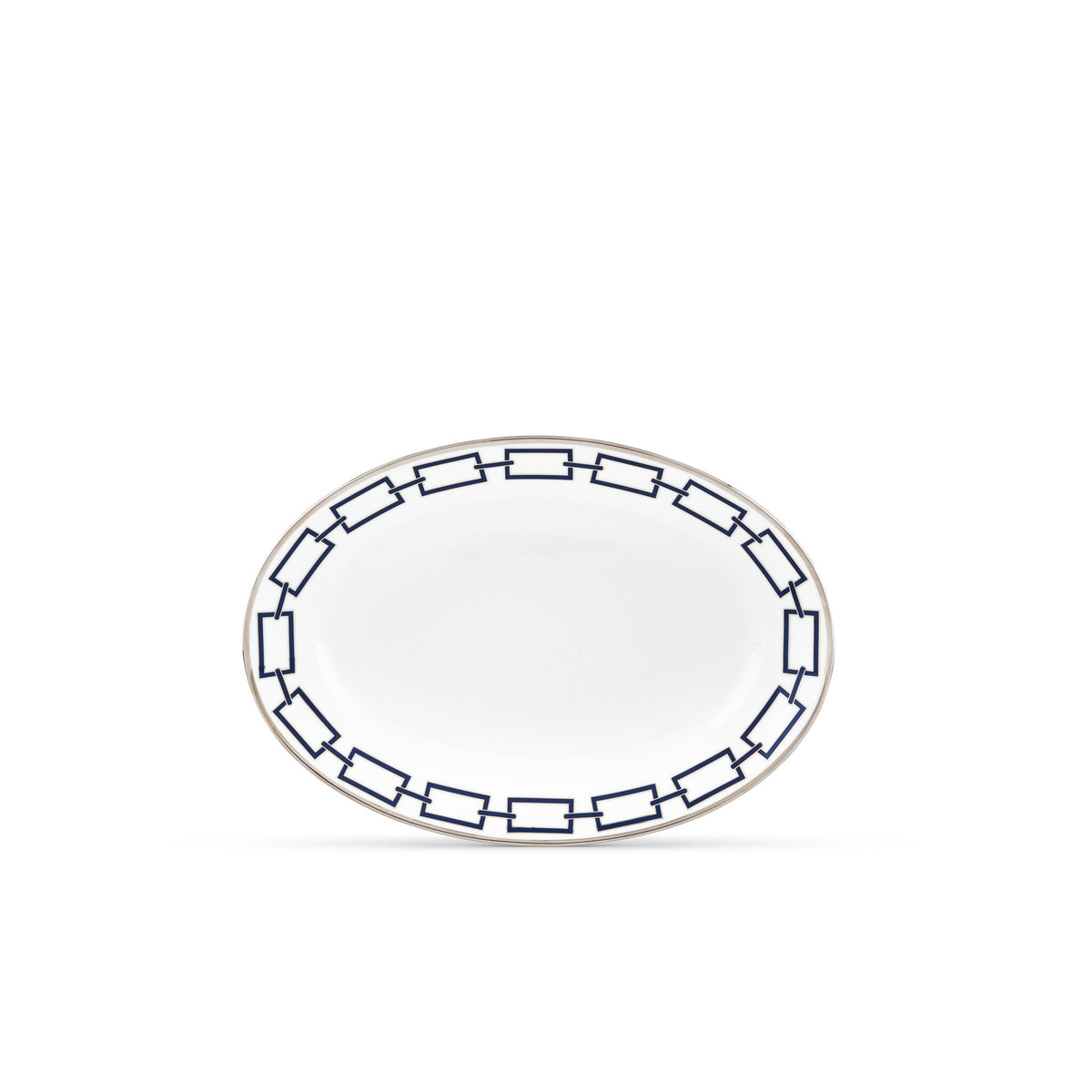 Ginori 1735 Catene Oval Platter, Zaffiro