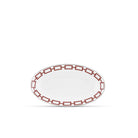 Ginori 1735 Catene Pickle Dish, Scarlatto