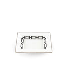 Ginori 1735 Catene Rectangular Change Tray, Black, view 2
