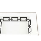 Ginori 1735 Catene Rectangular Change Tray, Black, view 3