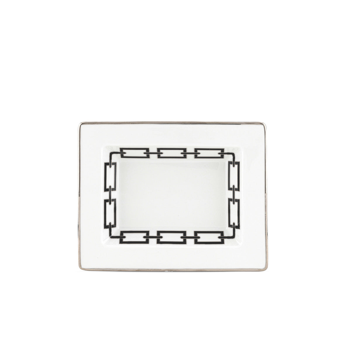 Ginori 1735 Catene Rectangular Change Tray, Black