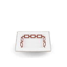 Ginori 1735 Catene Rectangular Change Tray, Scarlatto, view 2