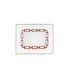 Ginori 1735 Catene Rectangular Change Tray, Scarlatto