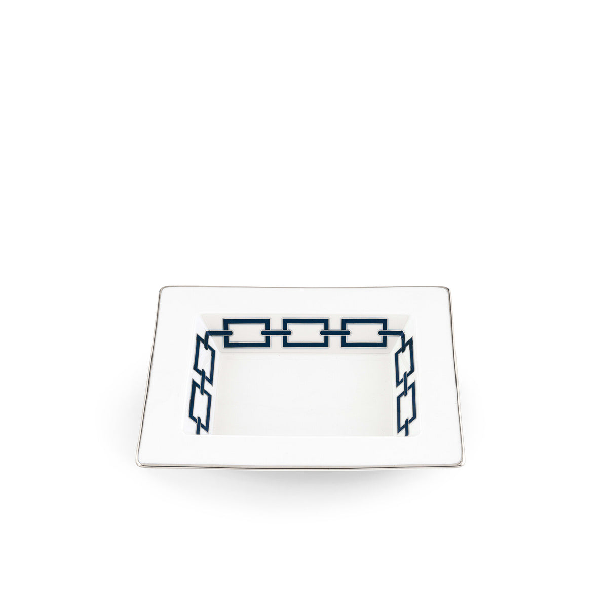Ginori 1735 Catene Rectangular Change Tray, Zaffiro, view 2