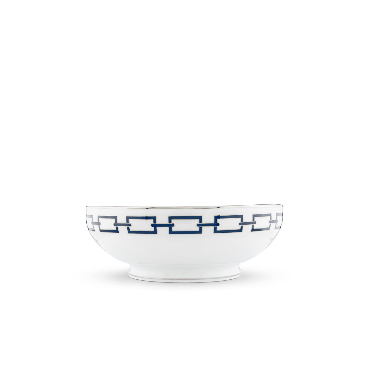 Ginori 1735 Catene Salad Bowl, Zaffiro, view 2