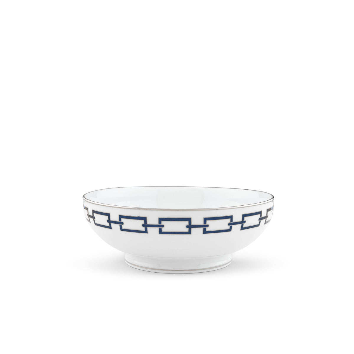 Ginori 1735 Catene Salad Bowl, Zaffiro