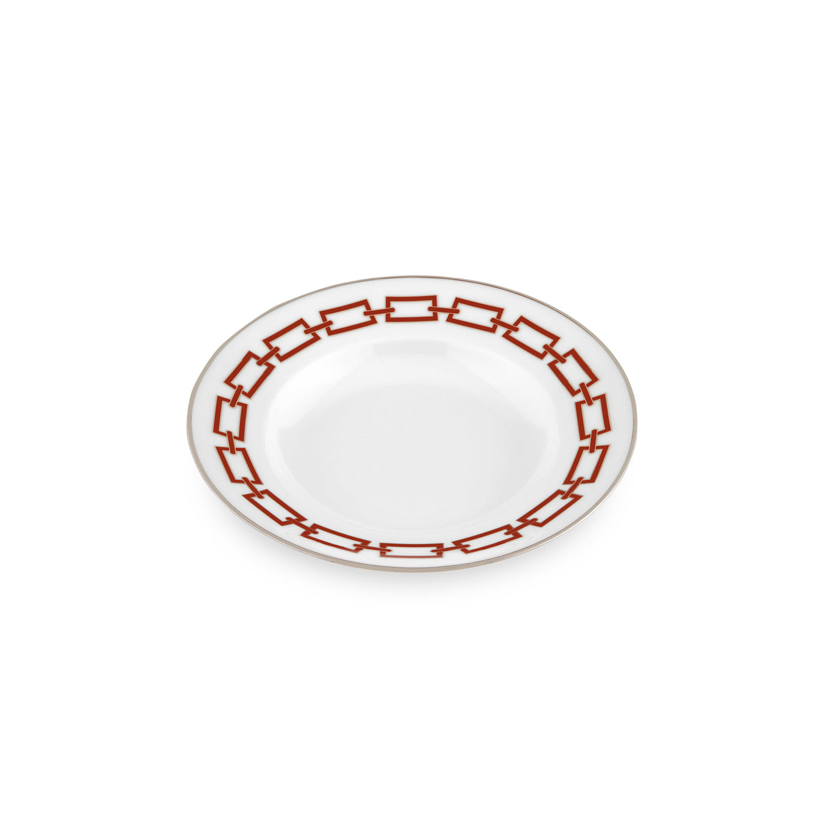 Ginori 1735 Catene Soup Plate, Scarlatto, view 2